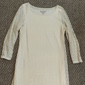 Banana Republic Cream Dress Sz 12